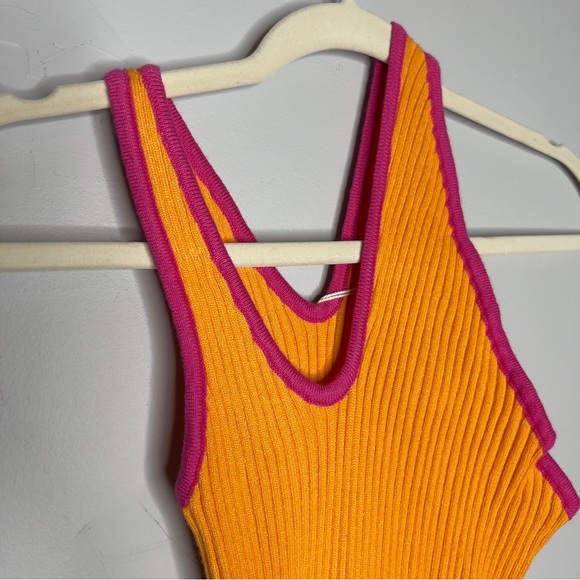 ππ Easy on the Eyes S-M Body-con Dress in Tangerine by Pepper Mayo - NWT! πΈπ - Picture 4 of 11